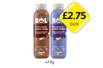 Bol Chocolate Power Shake, Blueberry - Now Only £2.75 at Londis