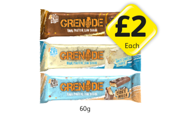 Grenade Fudged Up, White Chocolate Cookie, Cookie Dough - Now Only £2 at Londis