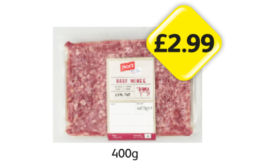 Jack's Beef Mince - Now Only £2.99 at Londis
