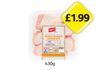 Jack's British Chicken Drumsticks - Now Only £1.99 at Londis