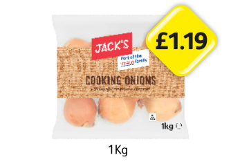 Jack's Cooking Onions - Now Only £1.19 at Londis