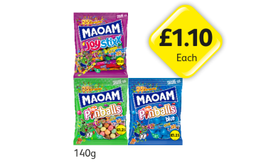 Maoam Joystixx, Pinballs, Blue - Now Only £1.10 at Londis
