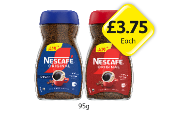 Nescafe Original, Decaf - Now Only £3.75 at Londis