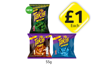 Takis Zombie, Smokin BBQ, Blue Heat - Now Only £1 at Londis