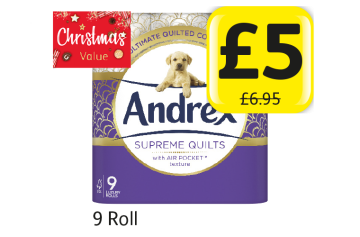 Andrex Supreme Quilts - Now Only £5 at Londis