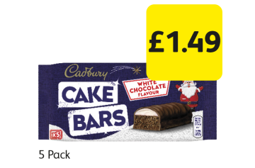 Cadbury Cake Bars White Chocolate - Now Only £1.49 at Londis