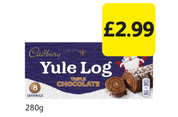 Cadbury Yule Log Triple Chocolate - Now Only £2.99 at Londis