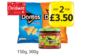 Doritos Cool Original, Tangy Cheese, Mild Salsa - Any 2 for £3.50 at Londis