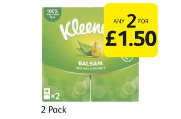 Kleenex Balsam Aloe Vera & Vitamin E - Any 2 for £1.50 at Londis
