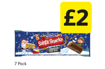 McVities Santa Snacks Chocolate Cake Bars - Now Only £2 at Londis