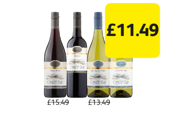 Oyster Bay Pinot Noir, Merlot, Sauvignon Blanc, Chardonnay - Now Only £11.49 each at Londis