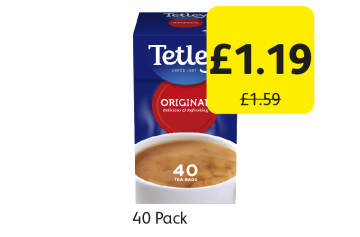 Tetley Original - Now Only £1.19 at Londis