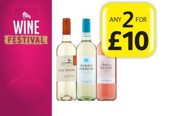 WINE FESTIVAL: Isla Negra Sauvignon Blanc, Caparelli Pinot Grigio/Italian Blush - Any 2 for £10 at Londis