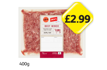 Jack's Beef Mince - Now Only £2.99 at Londis
