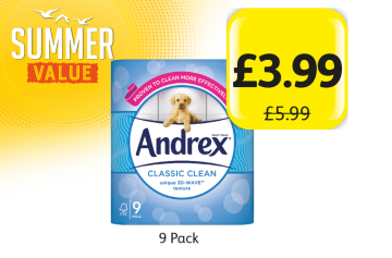 SUMMER VALUE: Andrex Classic Clean, was £5.99 - Now only £3.99 at Londis