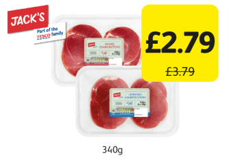 Jack's Gammon Steaks Smoked/Unsmoked, was £3.79 - Now only £2.79 at Londis