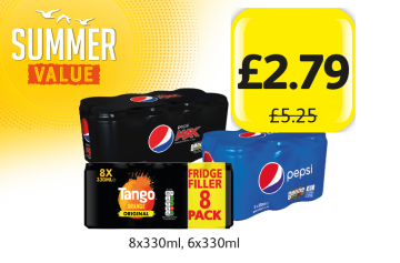 SUMMER VALUE: Pepsi Original/Max, Tango Original, was £5.25 - Now only £2.79 at Londis