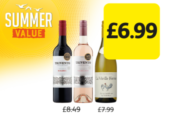 SUMMER VALUE:Trivento Malbec, Malbec Rosé, La Vieille Ferme, was £8.49, £7.99 - Now Only £6.99 at Londis