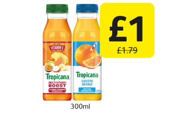 Tropicana Multivitamin Boost, Smooth Orange, was £1.79 - Now Only £1 at Londis
